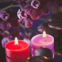 candeline con orchidea