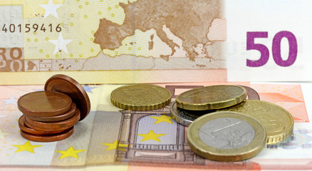 European banknotes, Euro currency from Europe...