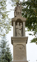 Fototapeta premium Old Wayside shrine in Siepraw near Cracow. Poland