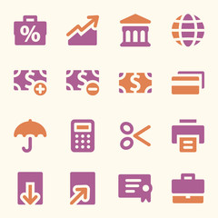 Finance web icons set