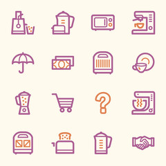 Kitchen Appliances Web Icons