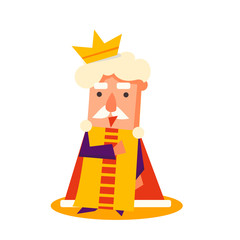 King Cartoon Emotion Vector Illustration Set
