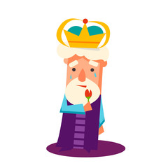 King Cartoon Emotion Vector Illustration Set