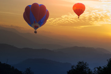 Doi Inthanon National park in the sunrise and main road at Chiang Mai Province, Thailand