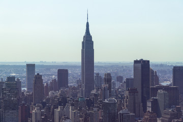 Fototapeta na wymiar New York City - Manhattan skyline from above
