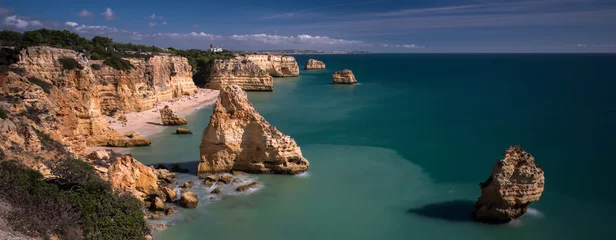 Vlies Fototapete Strand Marinha, Algarve, Portugal Praia da Marinha, Algarve, Portugal