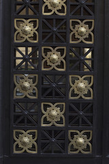 Wrought pattern on the door