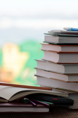 pen pencil study textbooks