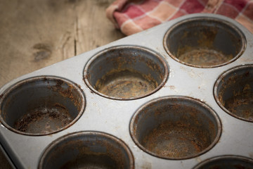 Dirty Rustic Muffin Tray