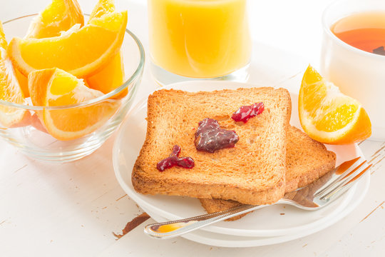 I love yuo with jam on toast