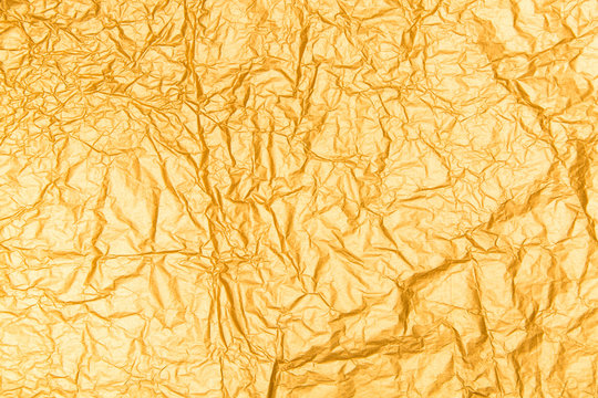 Gold Paper creased and folded