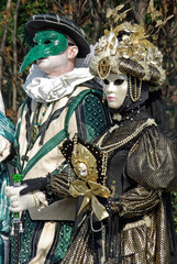 Fototapeta na wymiar Masques du carnaval vénitien