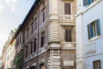Fototapeta na wymiar houses at rome, italy