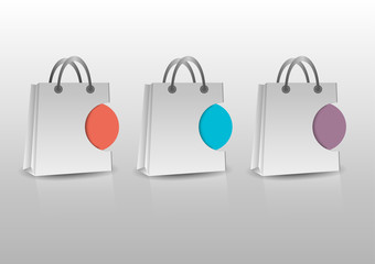 Infographic banners Templates for Business.Paper Shopping