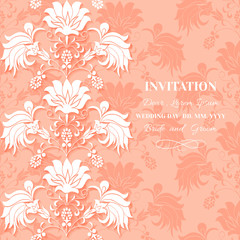 Card or wedding invitation