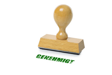 Genehmigt Rubber Stamp