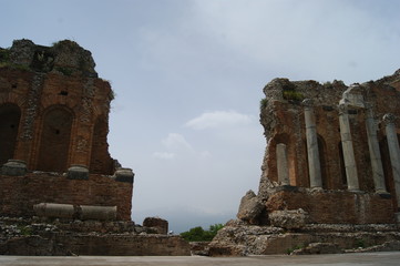 Naklejka premium temple taormine