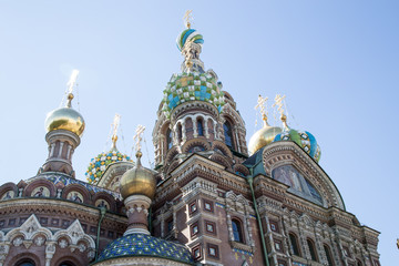 Fototapeta na wymiar Church of the Savior on Spilled Blood in St. Petersburg, Russia