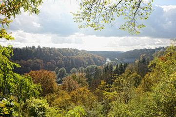 Isar river next to Pullach in Bavaria