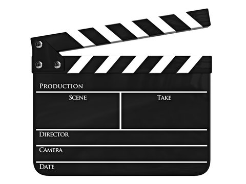 Clapboard isolated