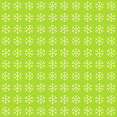Green snowflake pattern