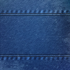 Realistic Denim blue Cloth Texture