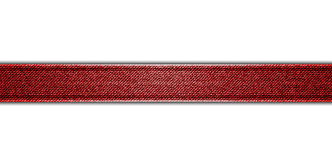 Red Denim ribbon
