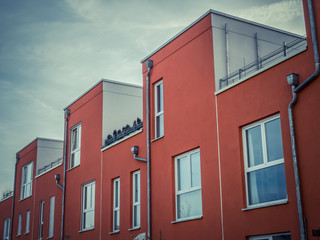 Fototapeta premium townhouses at berlin