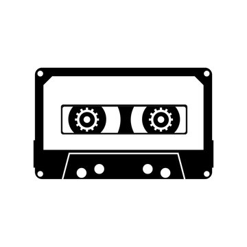 Cassette black icon