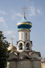 Small Church in Sergiyev Posad - One of the greatest Russian monasteries not far from Moscow