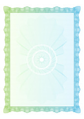 Certificate. Award background. Gift voucher. Template diplomas currency Vector illustration