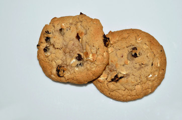 Delicious chewy Oatmeal raisin cookies