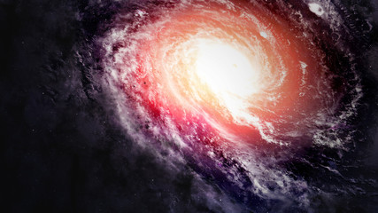 Fototapeta premium Awesome spiral galaxy many light years far from the Earth. Elements furnished by NASA