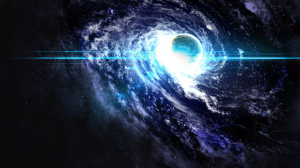Black hole in space. Elements of this image furnished by NASA