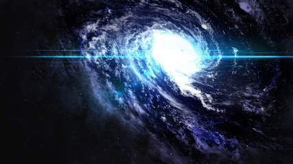Fototapeta premium Niesamowita galaktyka spiralna wiele lat świetlnych od Ziemi. Elementy dostarczone przez NASA