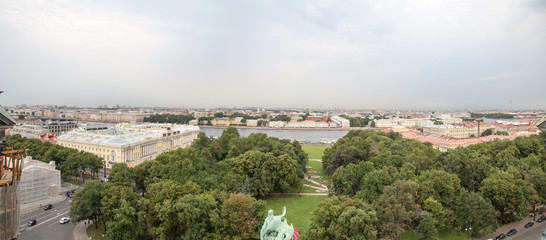 Fototapeta na wymiar St. Petersburg aerial view
