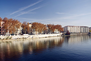 Fototapeta premium quai de saone-lyon