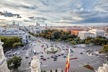 Fensteraufkleber Madrid, Plaza de Cibeles © Ingo Bartussek