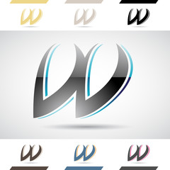 Logo Shapes and Icons of Letter W