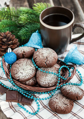 Chocolate crinkles cookies