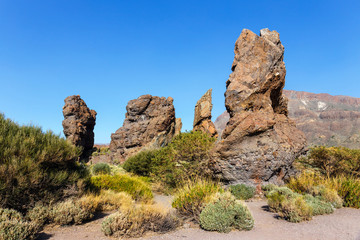 Roques de Garcia, Teide National Park, Tenerife, Canary Islands, Spain