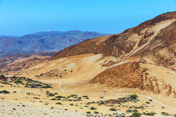Volcanic bombs on Montana Blanca, Teide National Park, Tenerife, Canary Islands, Spain