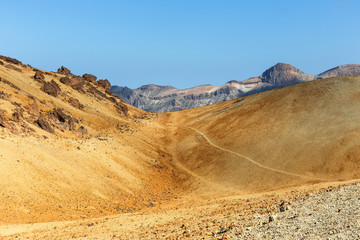 Volcanic bombs on Montana Blanca, Teide National Park, Tenerife, Canary Islands, Spain