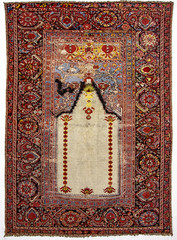 old, antique prayer rugs