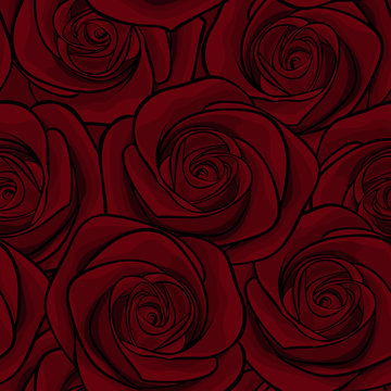 Beautiful seamless background with red roses. for greeting cards and invitations of the wedding, birthday, Valentine's Day, mother's day and other seasonal holidays