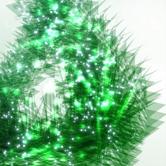 Abstract Christmas tree.