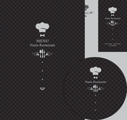 design elements for a restaurant in the black