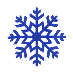 Toy snowflake isolated.