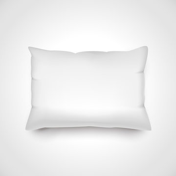 White vector pillow.
