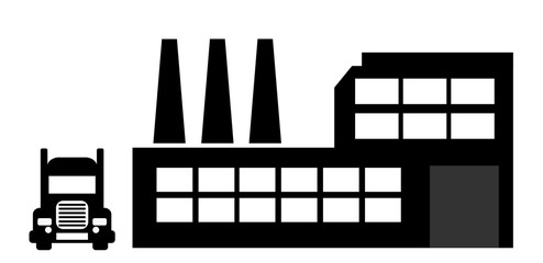 Usine et un camion